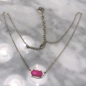 Kendra Scott Magenta Elisa Necklace